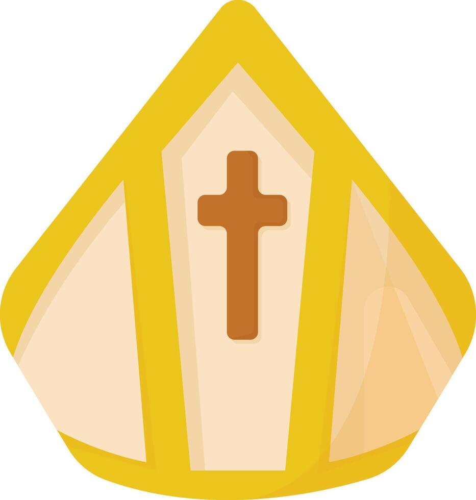 Golden Religious Bishop Mitre vector