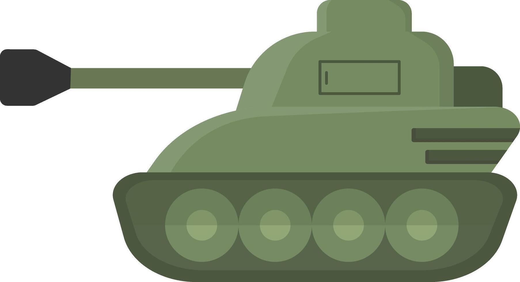 Olive Green Tank vector