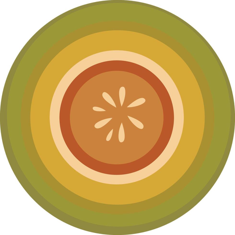 Vibrant Green Guava Section vector