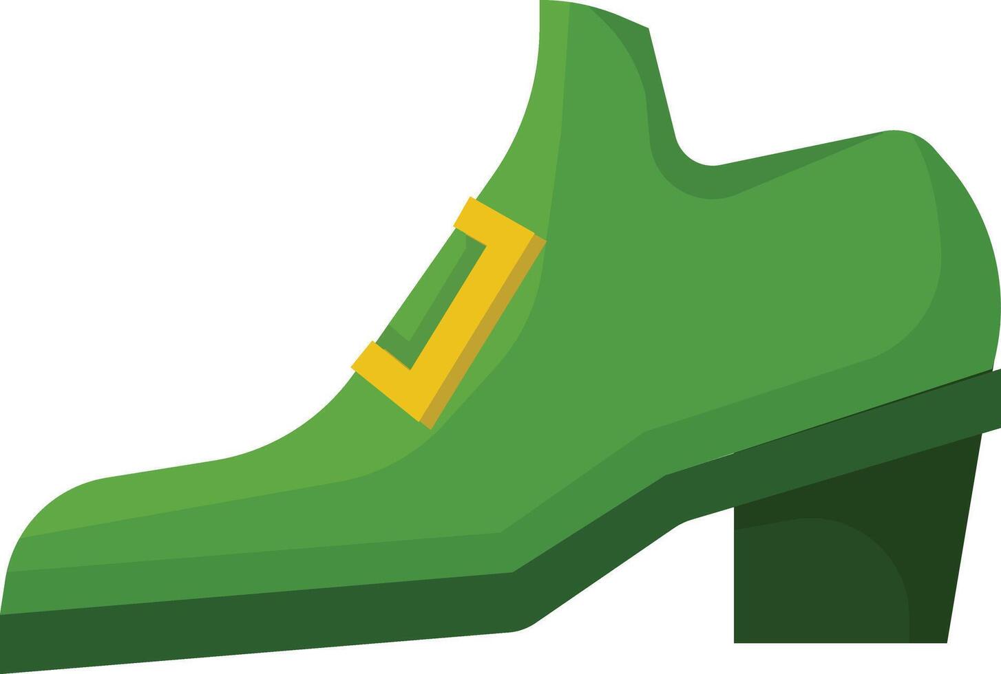 Green Leprechaun's Boot vector