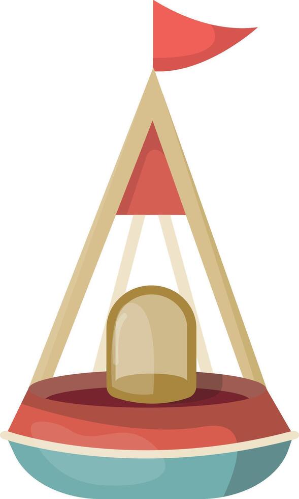 Small Sailboat Icon vector