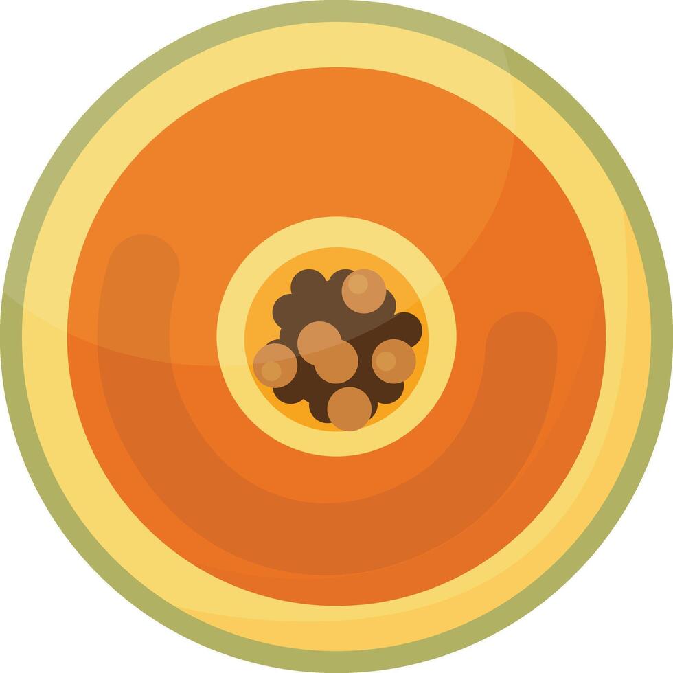Papaya Fruit Slice vector