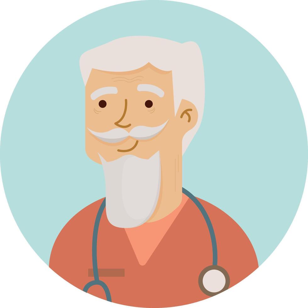 Senior Male Physician vector