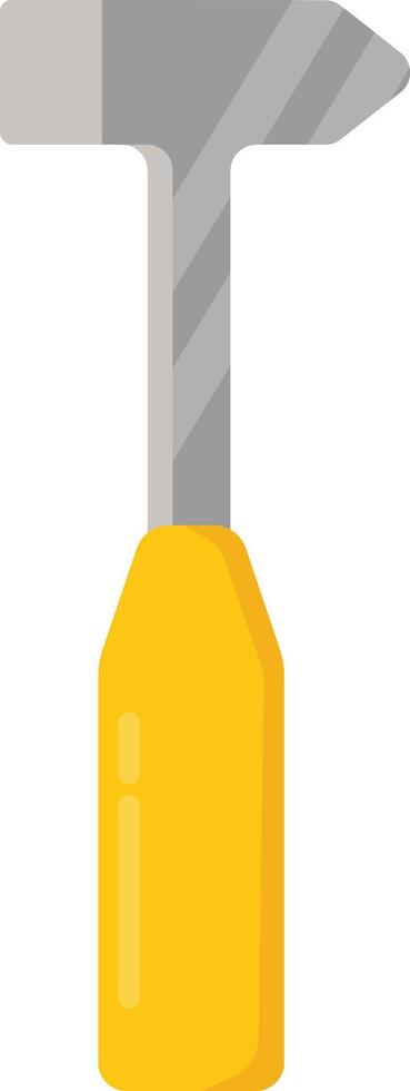 Yellow Handled Hammer vector
