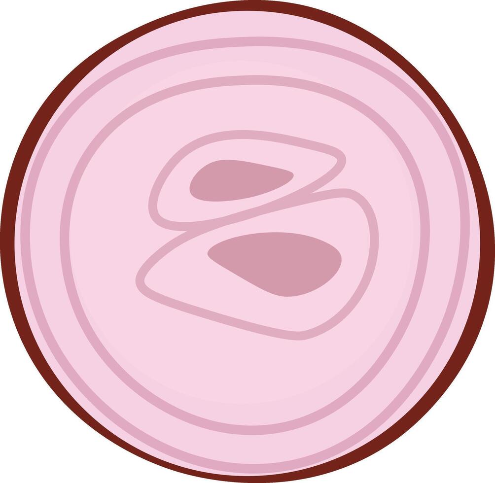 Sliced Purple Onion vector