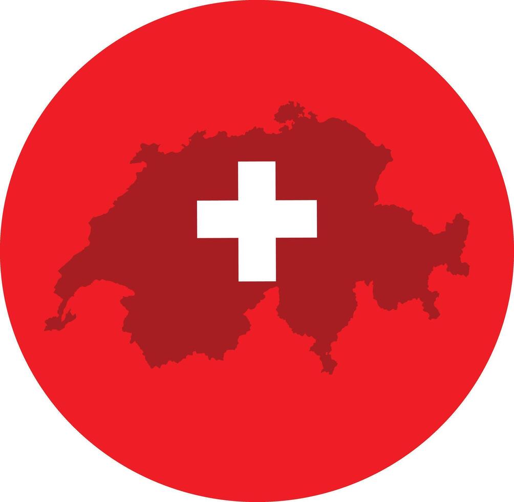Switzerland Map Photo vector