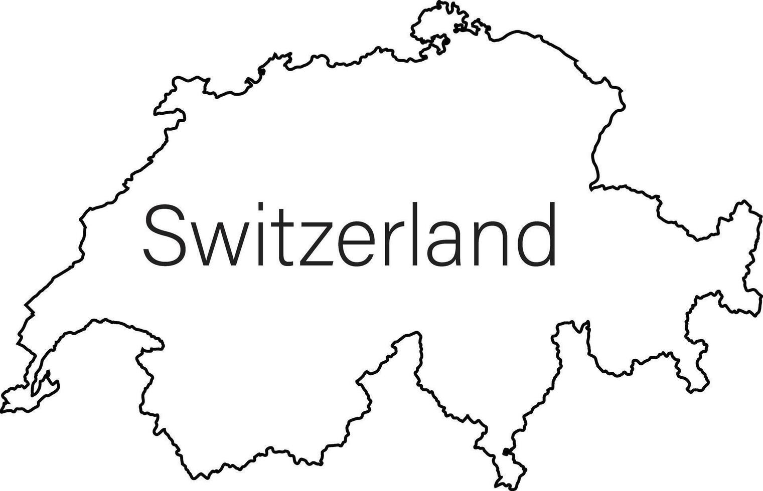 Switzerland Map And Flag Photo vector