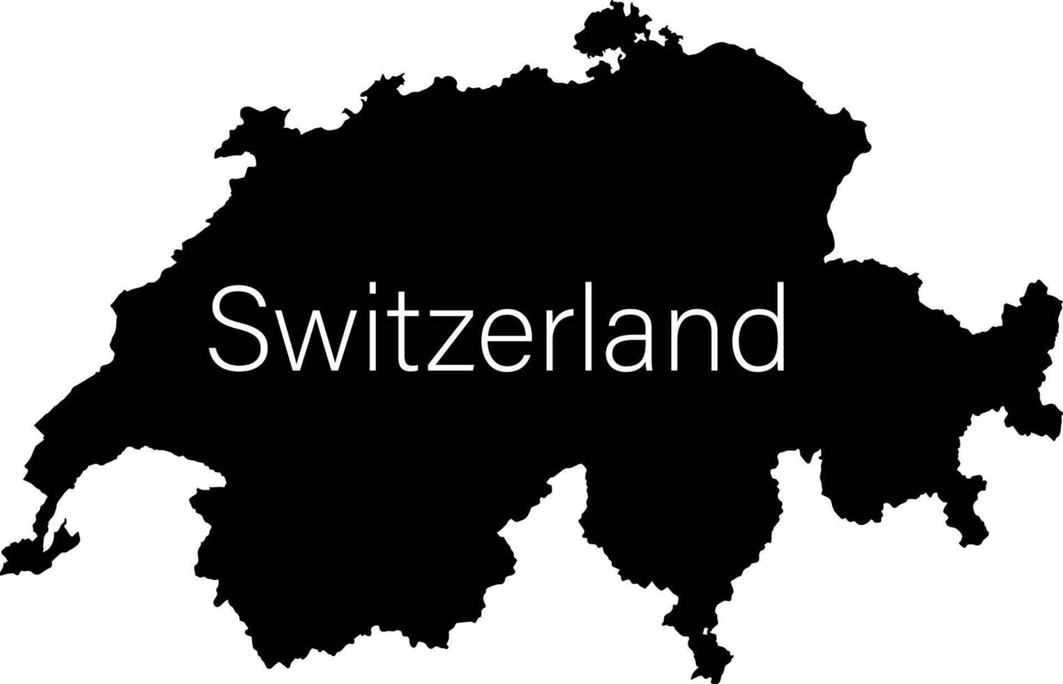 Switzerland Map, Flag vector
