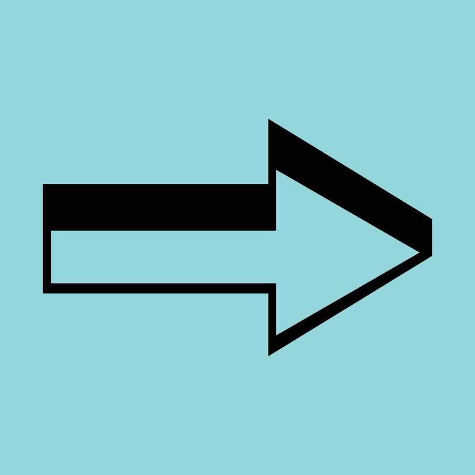 Geometric Abstract Forward Arrow Design vector