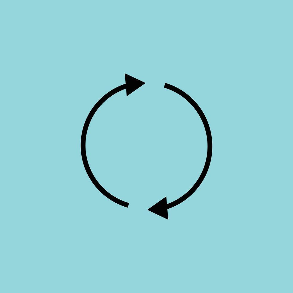 Circular Refresh Arrow Icon vector