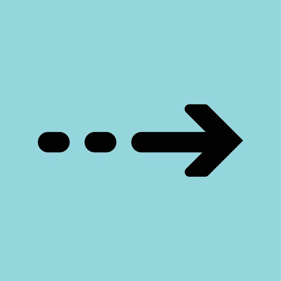 Dotted Left Arrow Icon, Simple Pixelated Navigation Symbol for Web and App Interfaces vector