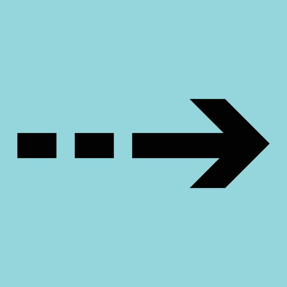 Bold Minimalist Right Arrow Icon, Navigation and Forward Movement Symbol for Digital Use vector