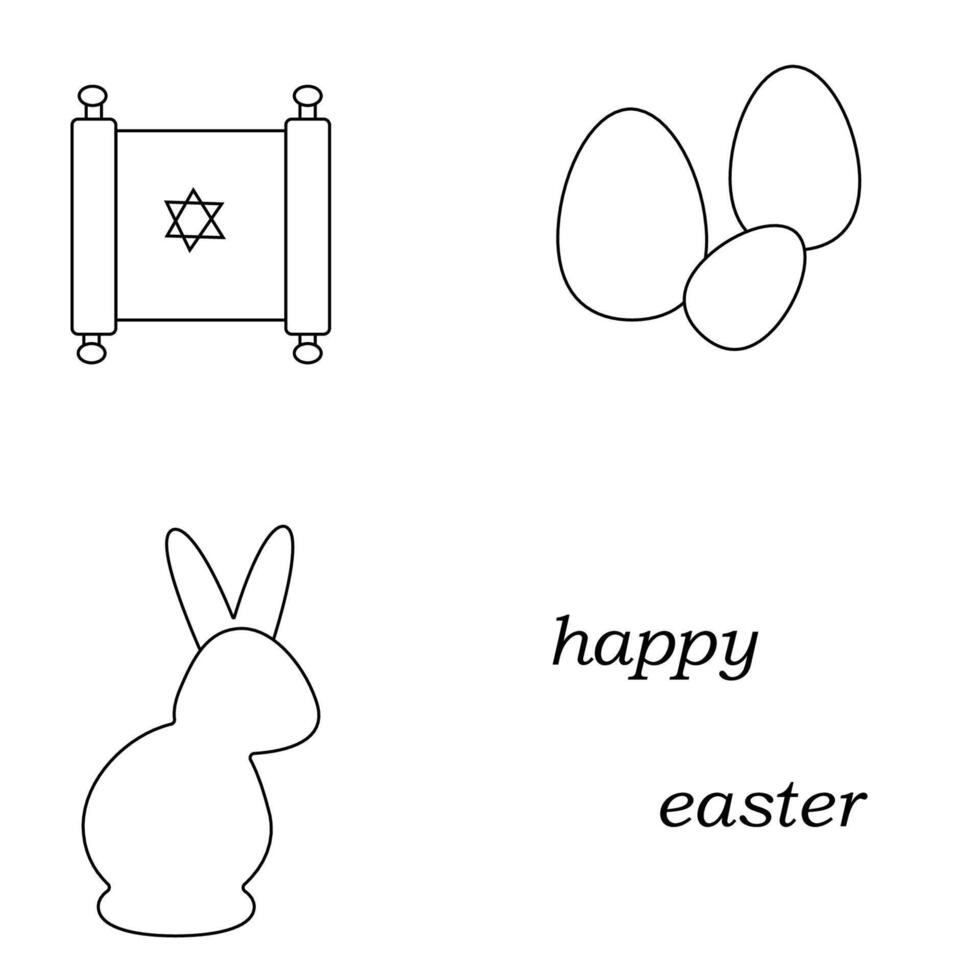 easter egg, on white background vector