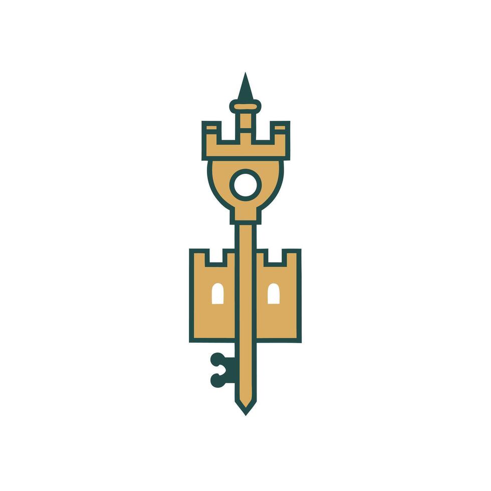 Luxurious Ornate Key Transition Logo vector