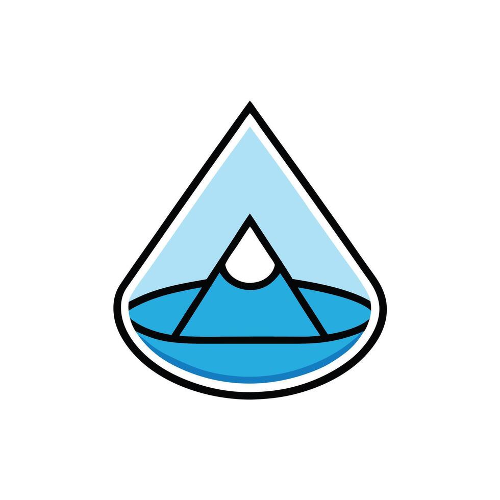 Abstract Pyramid Evolution Logo vector