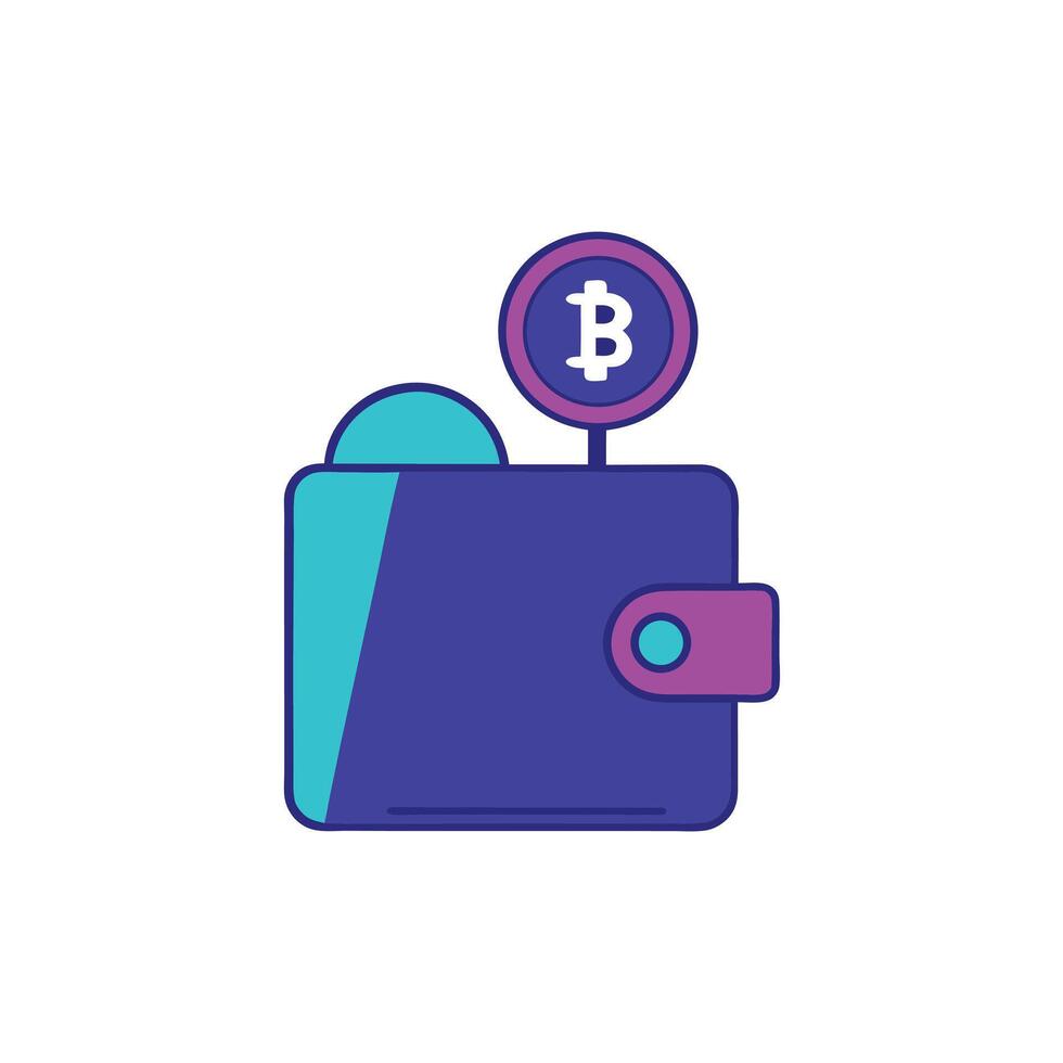 Modern Digital Wallet Abstract Design vector