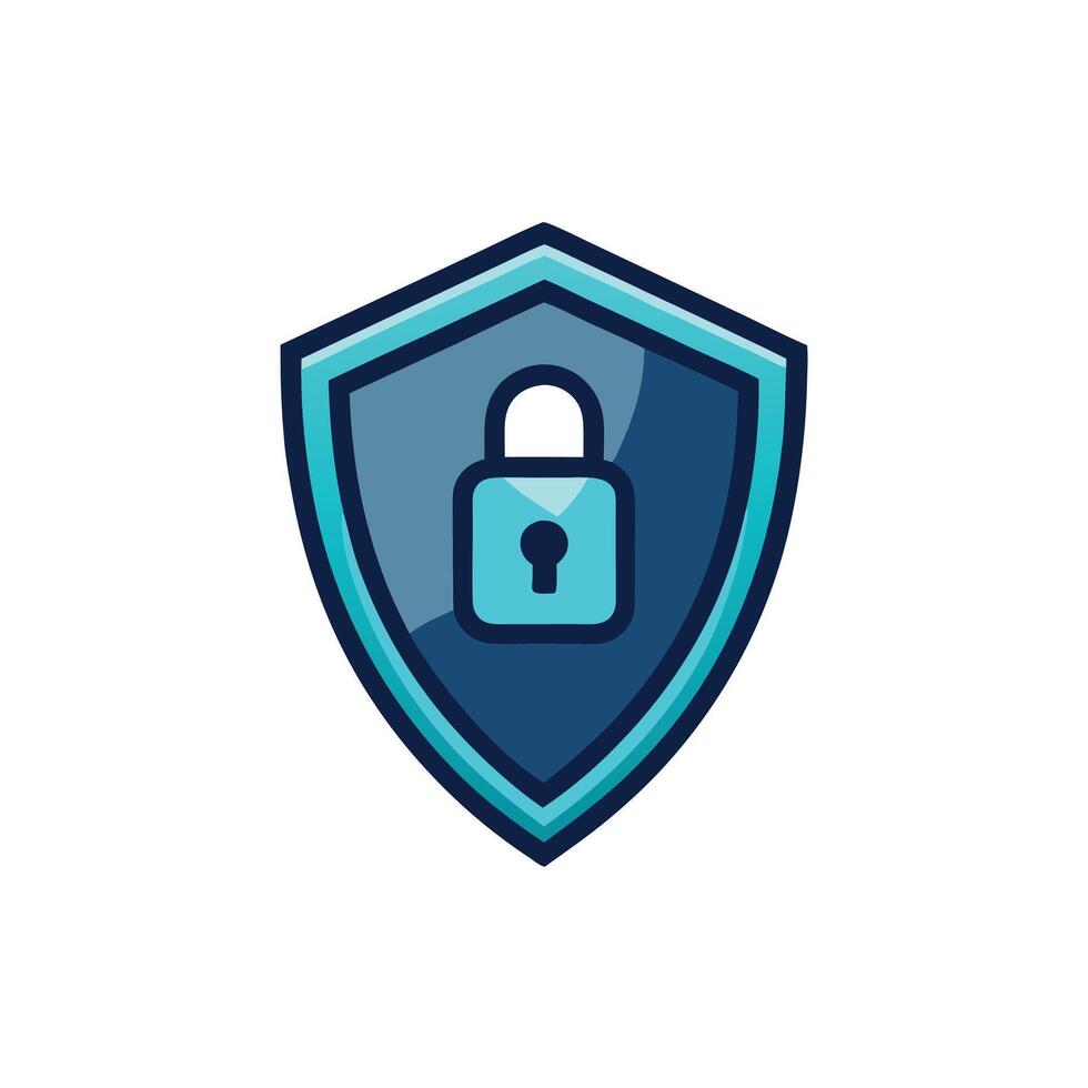 Professional Shield With Data Protection vector