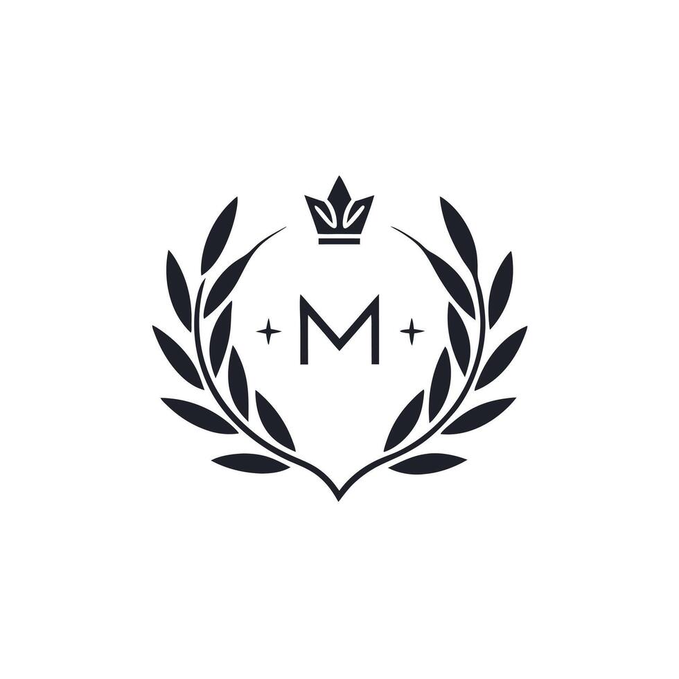 Sleek Monogram Blending into Symbol Logo vector