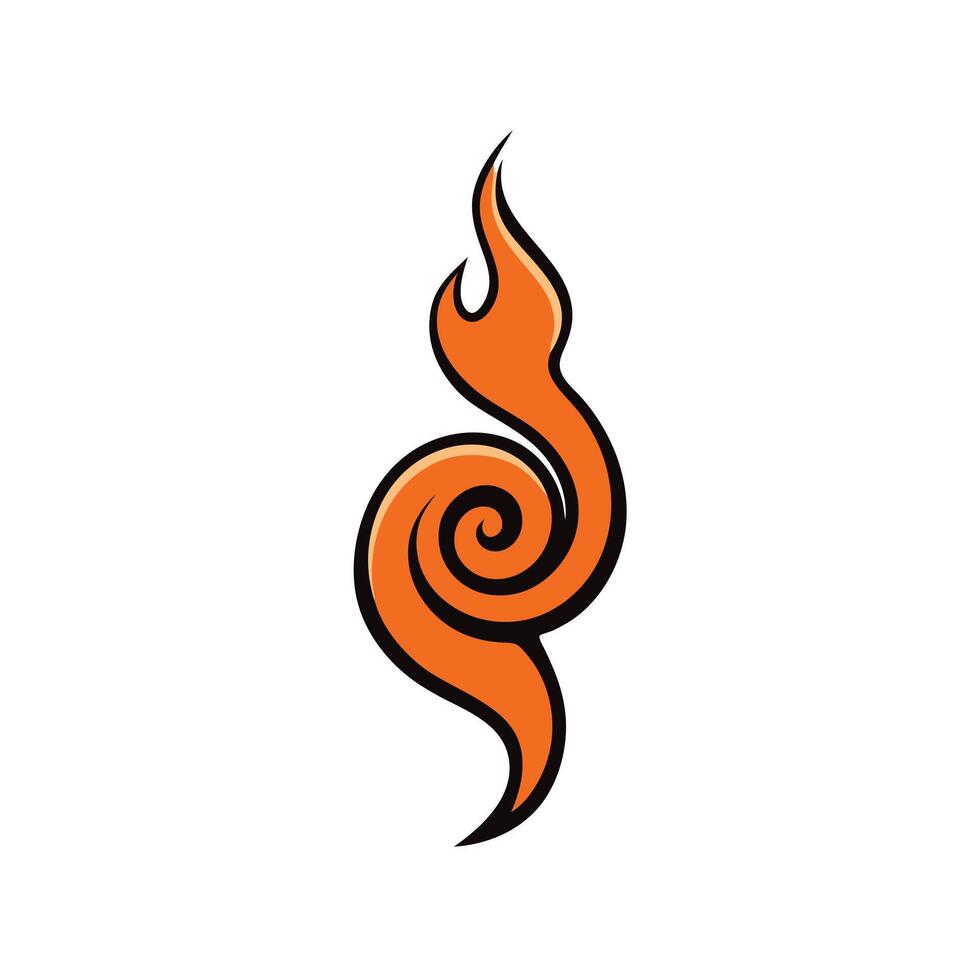 Creative Spiral Logo Concept with Flared Design vector