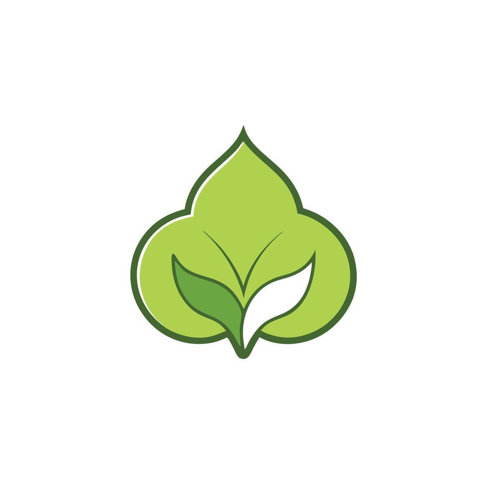 Abstract Organic Shape Logo Concept vector