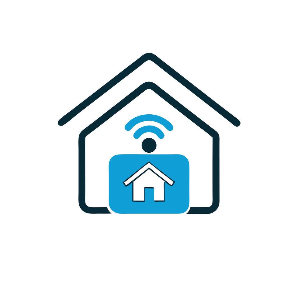 Smart Home Automation Trending Logo vector