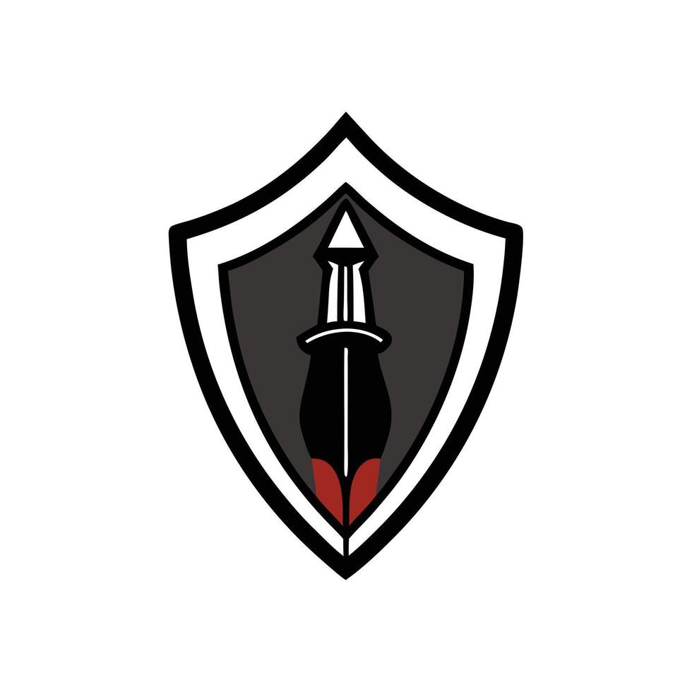 Classic Fountain Pen Evolving Logo vector