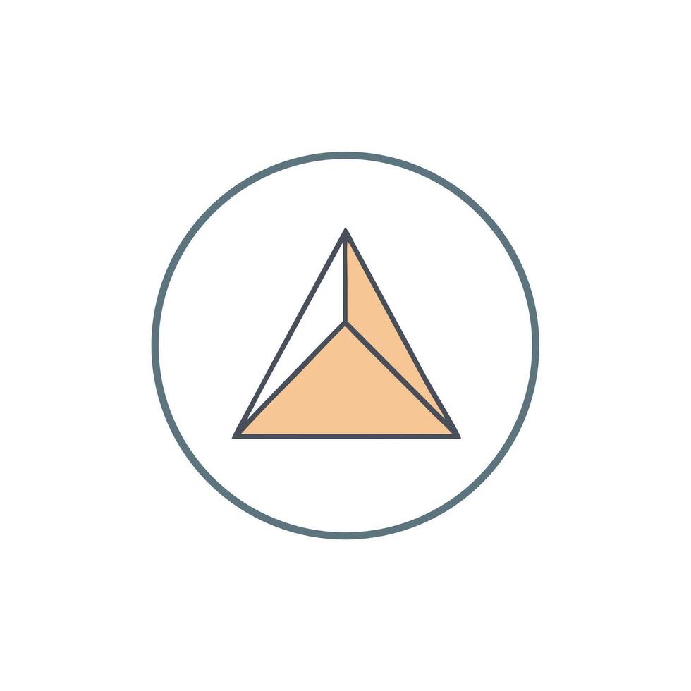 Minimalistic Triangle Point Logo Design vector