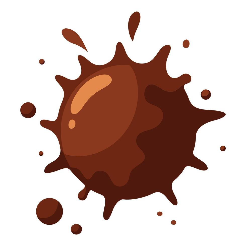 Dark Chocolate Splash vector
