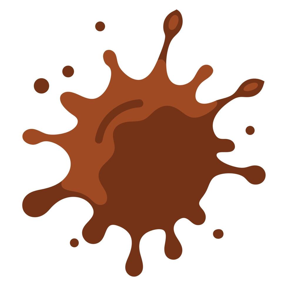 Stylized Illustration of Melting Chocolate vector