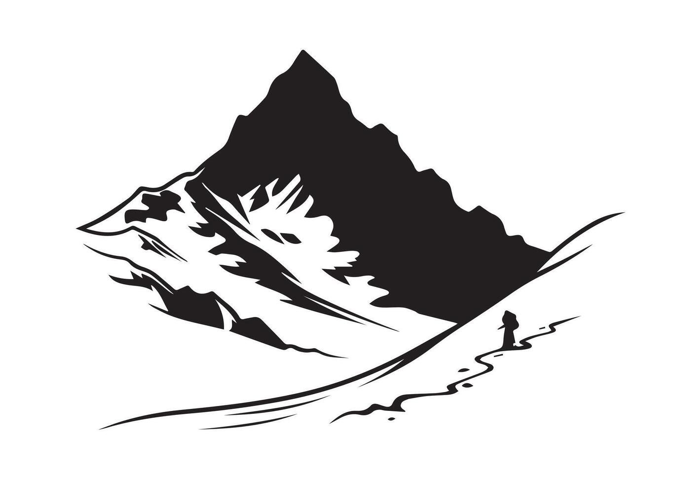 Mountain silhouette Design vector