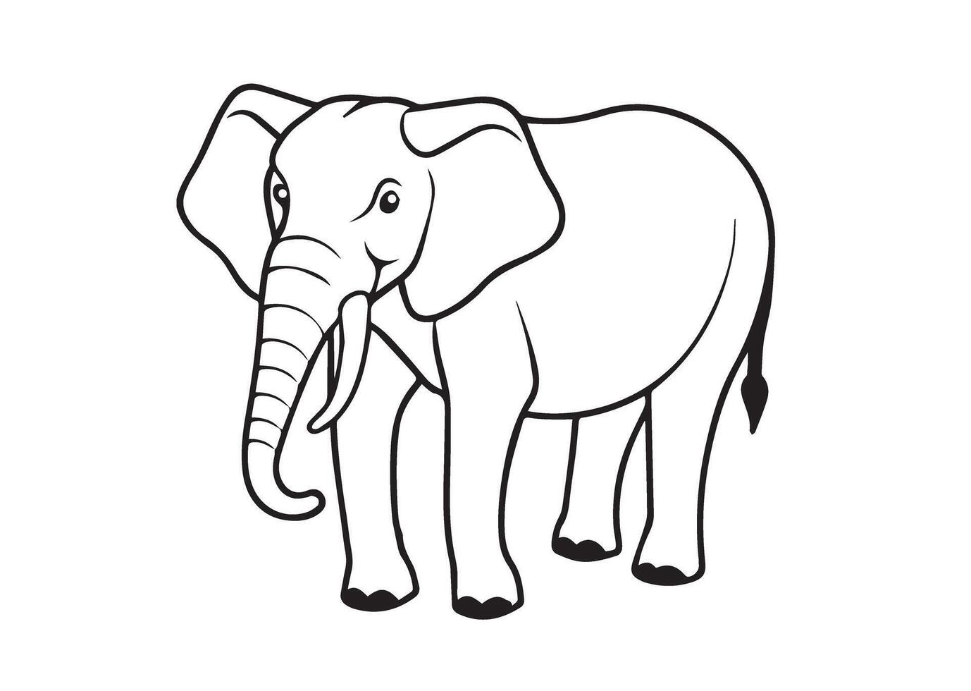 Elephant silhouette Design vector