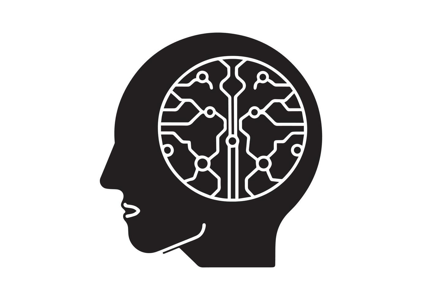 Brain Scan Icon Set vector