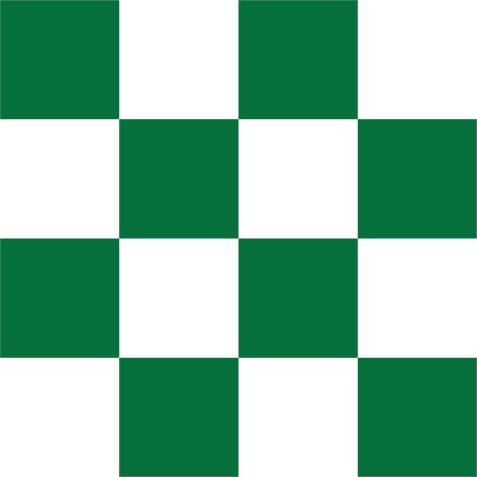 White and green seamless checkered pattern vector