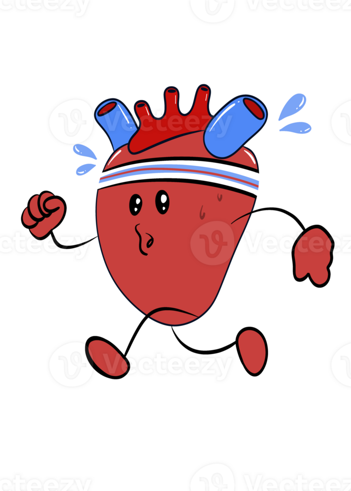 heart running sticker png