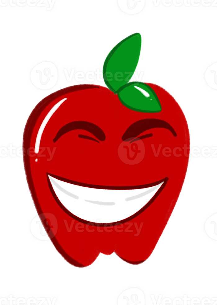 apple smiling emoji cartoon png