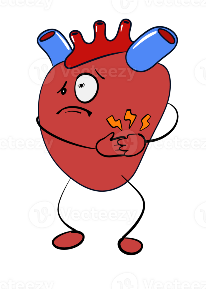 heart attack cartoon png