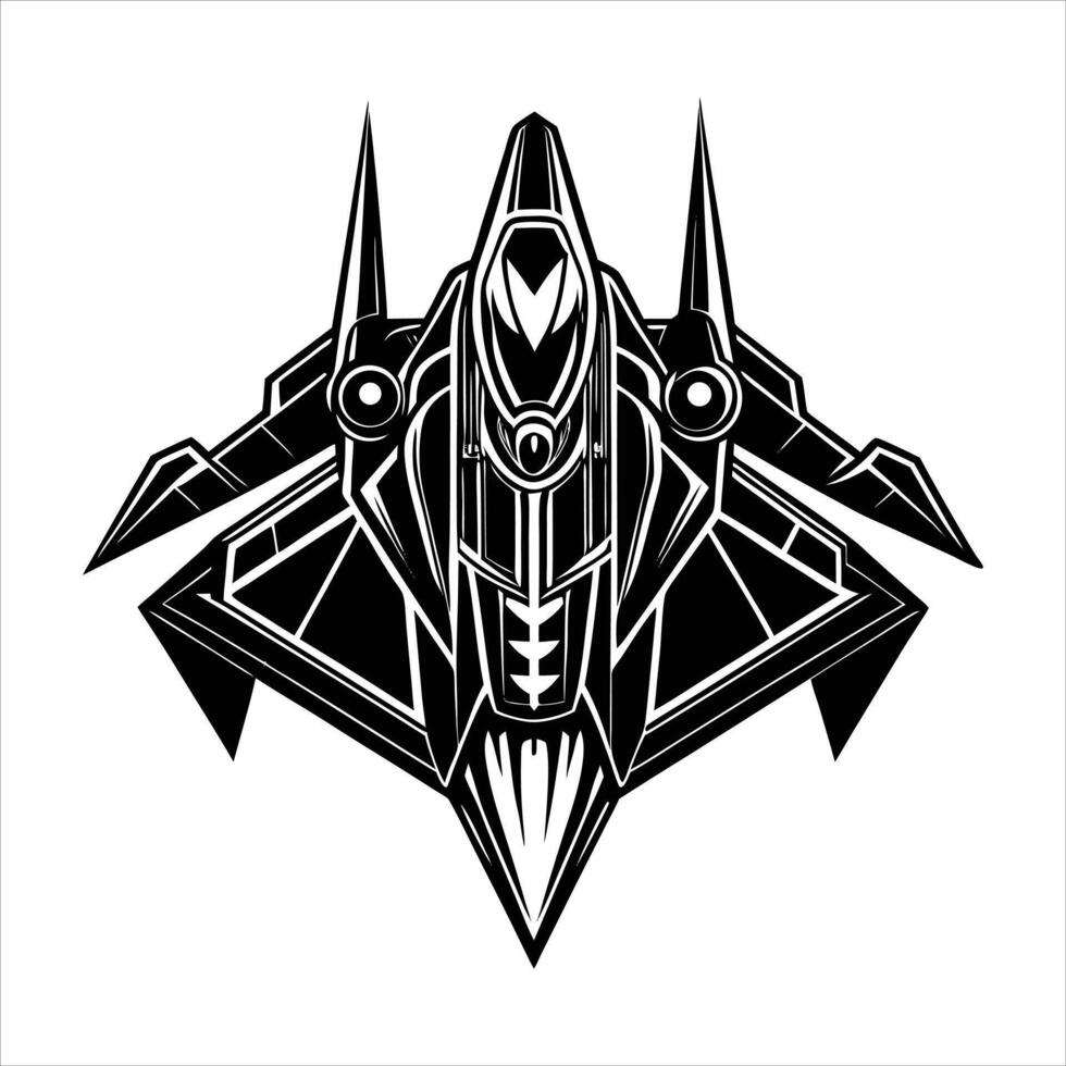 Futuristic Fighter Jet vector