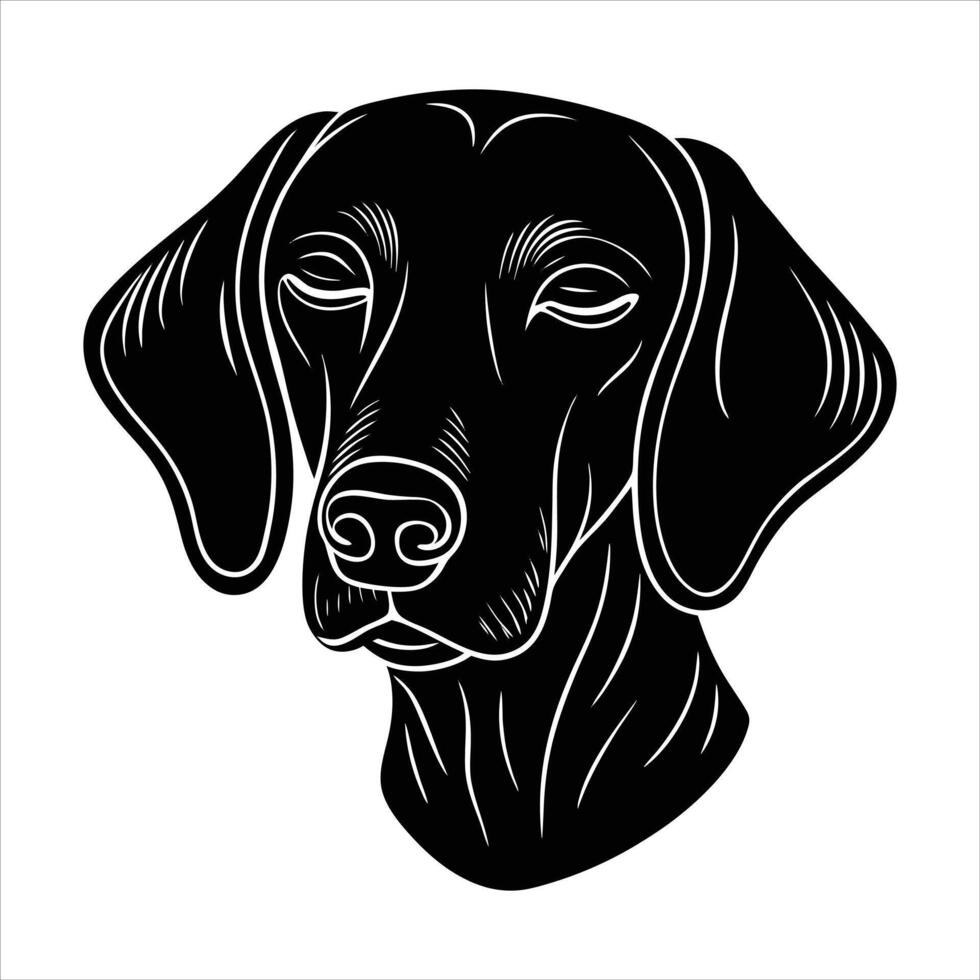 Vizsla Face Logo vector