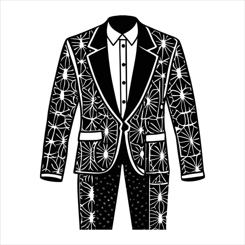 African Print Mens Ankara vector