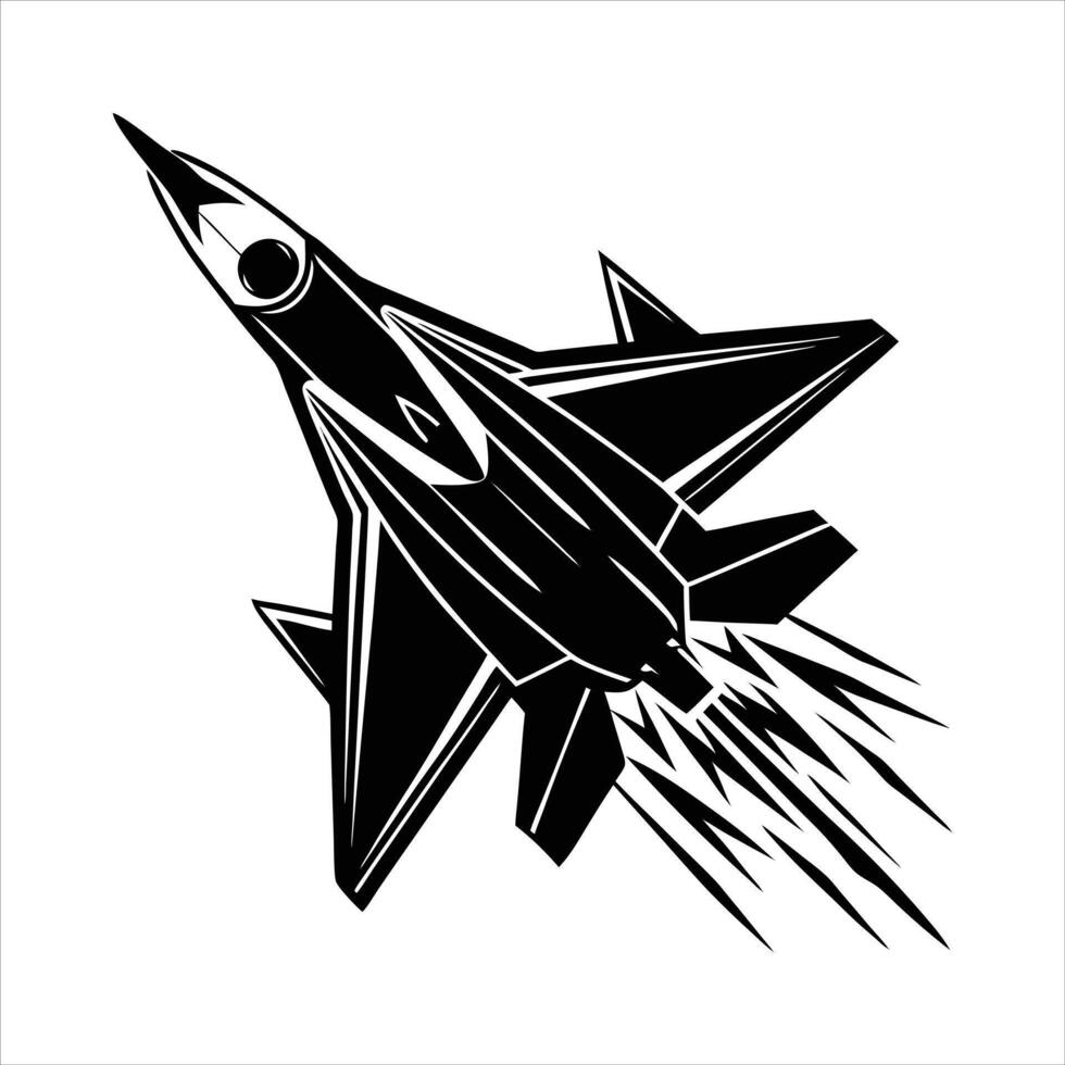 Supersonic jet breaking through vector