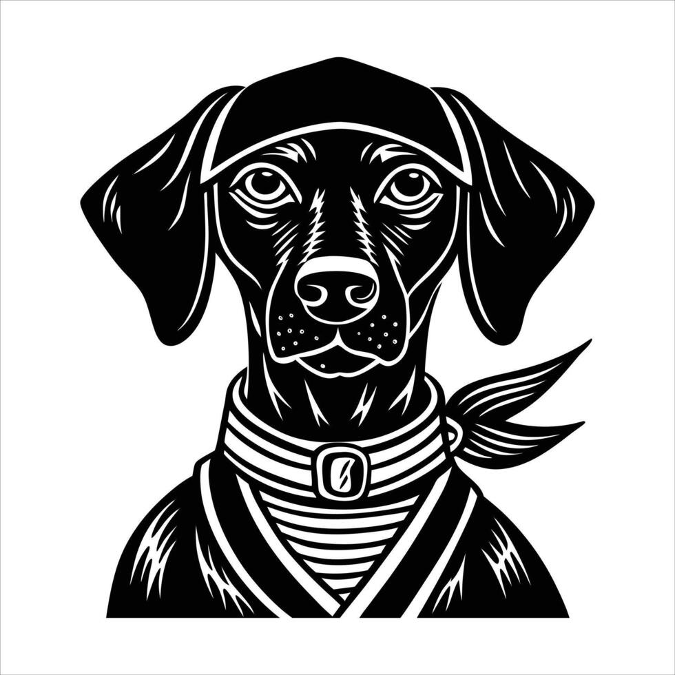 Cute Weimaraner Dog vector