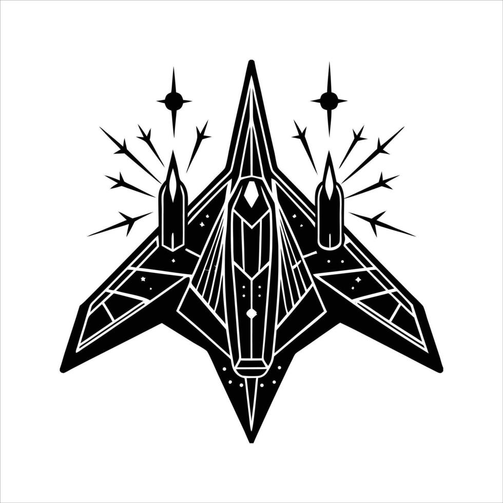 Jet Fighter silhouette Vectors
