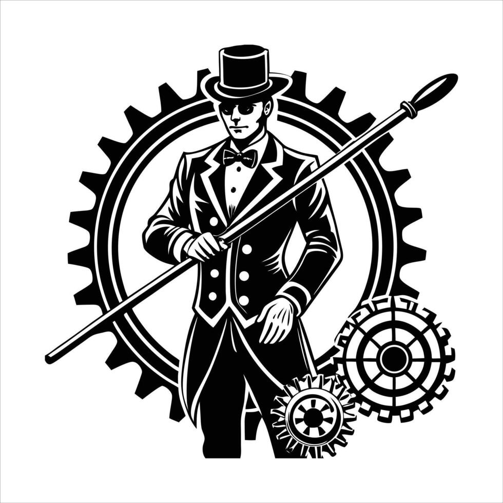 Steampunk Gears Vectors