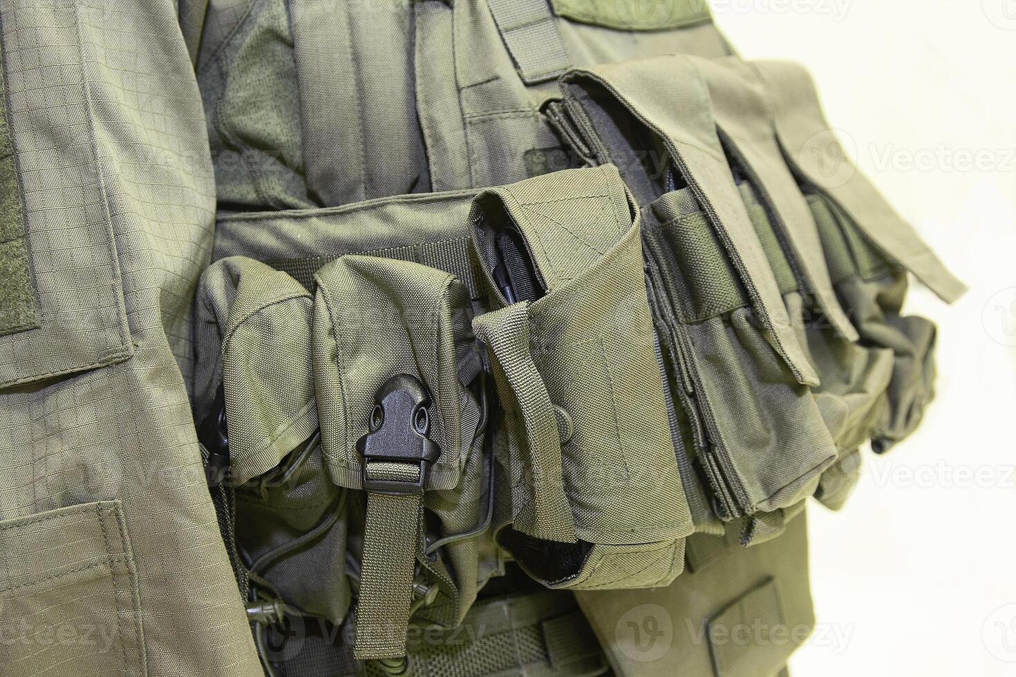 Modern military uniform of the infantryman photo
