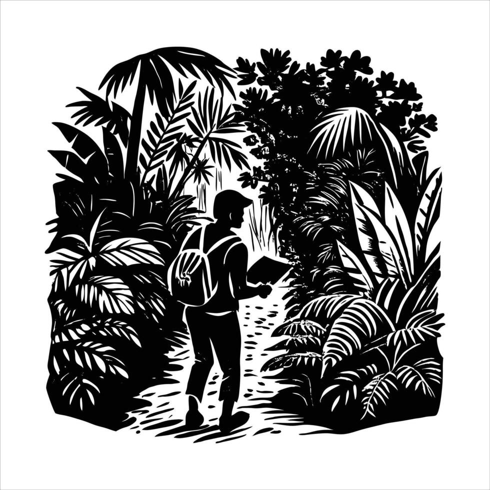 Hikers Navigating Dense vector