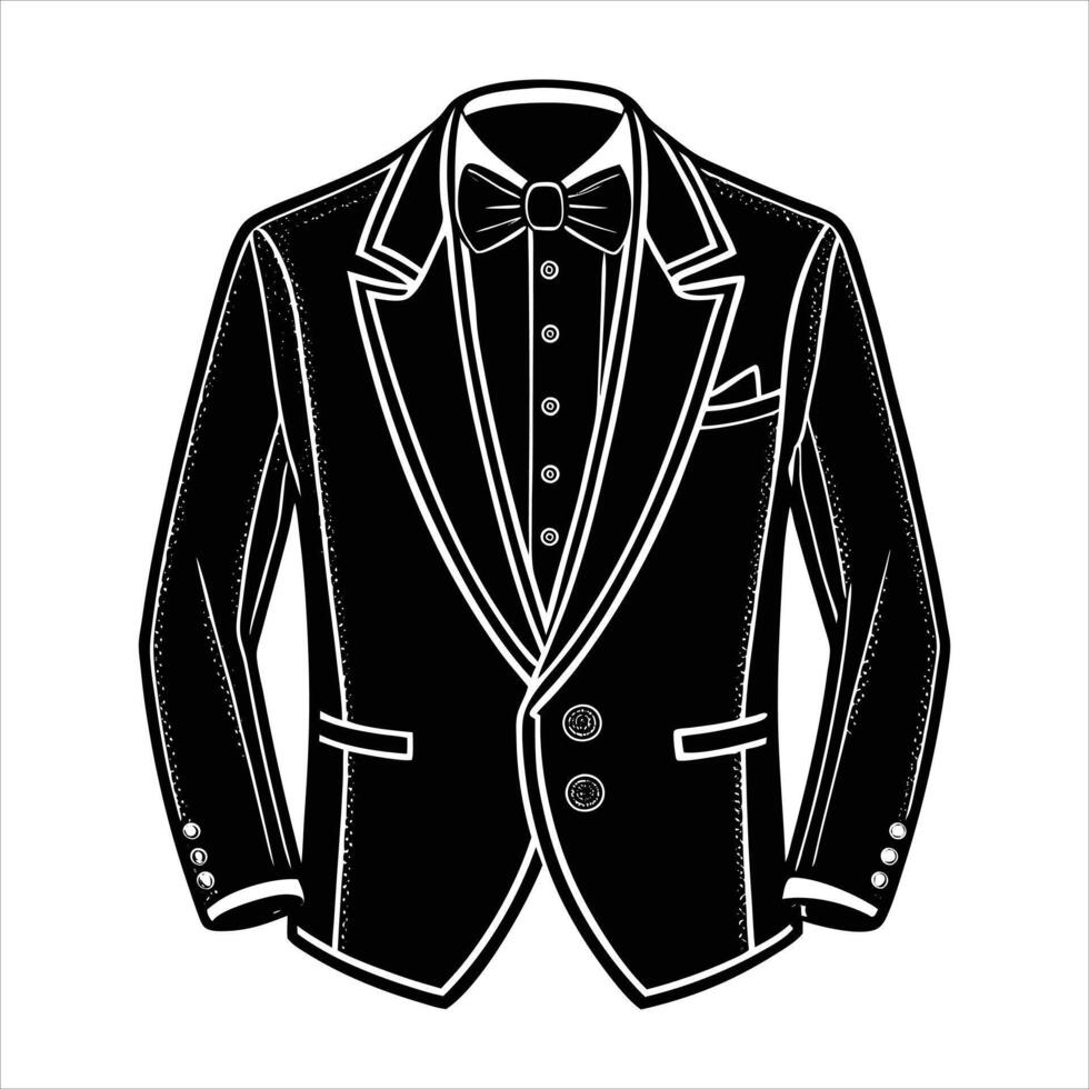Green Gold Tuxedo vector