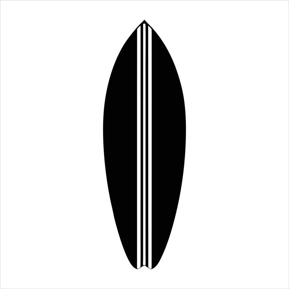Surfboard With Single vector