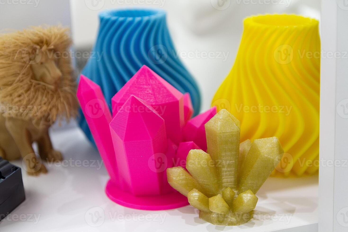 Samples printed on a 3d printe photo