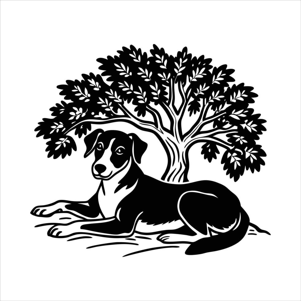 Front Paws Crossed vector