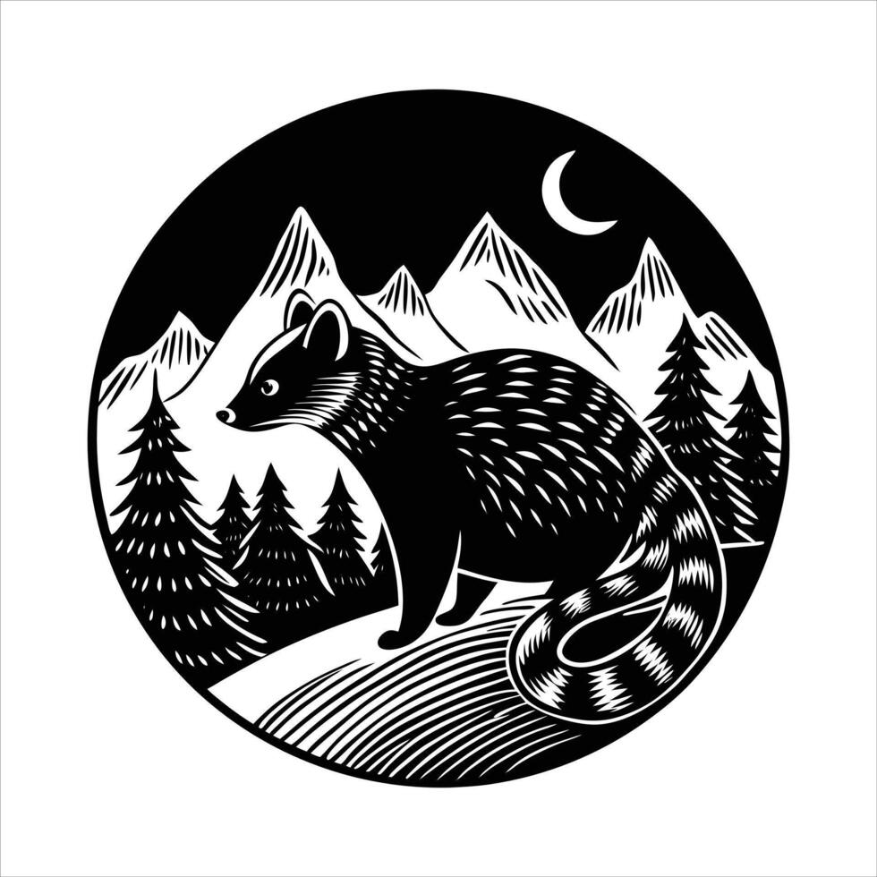 Binturong Animal Stock vector